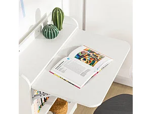 Schreibtisch FWT92-W 64 x 82 x 58 cm Weiß