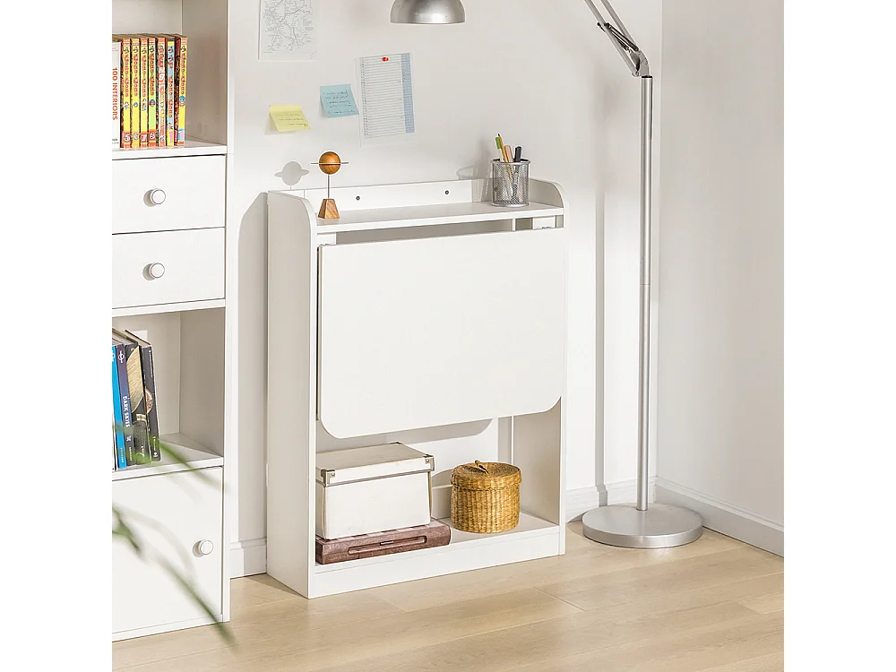 Schreibtisch FWT92-W 64 x 82 x 58 cm Weiß