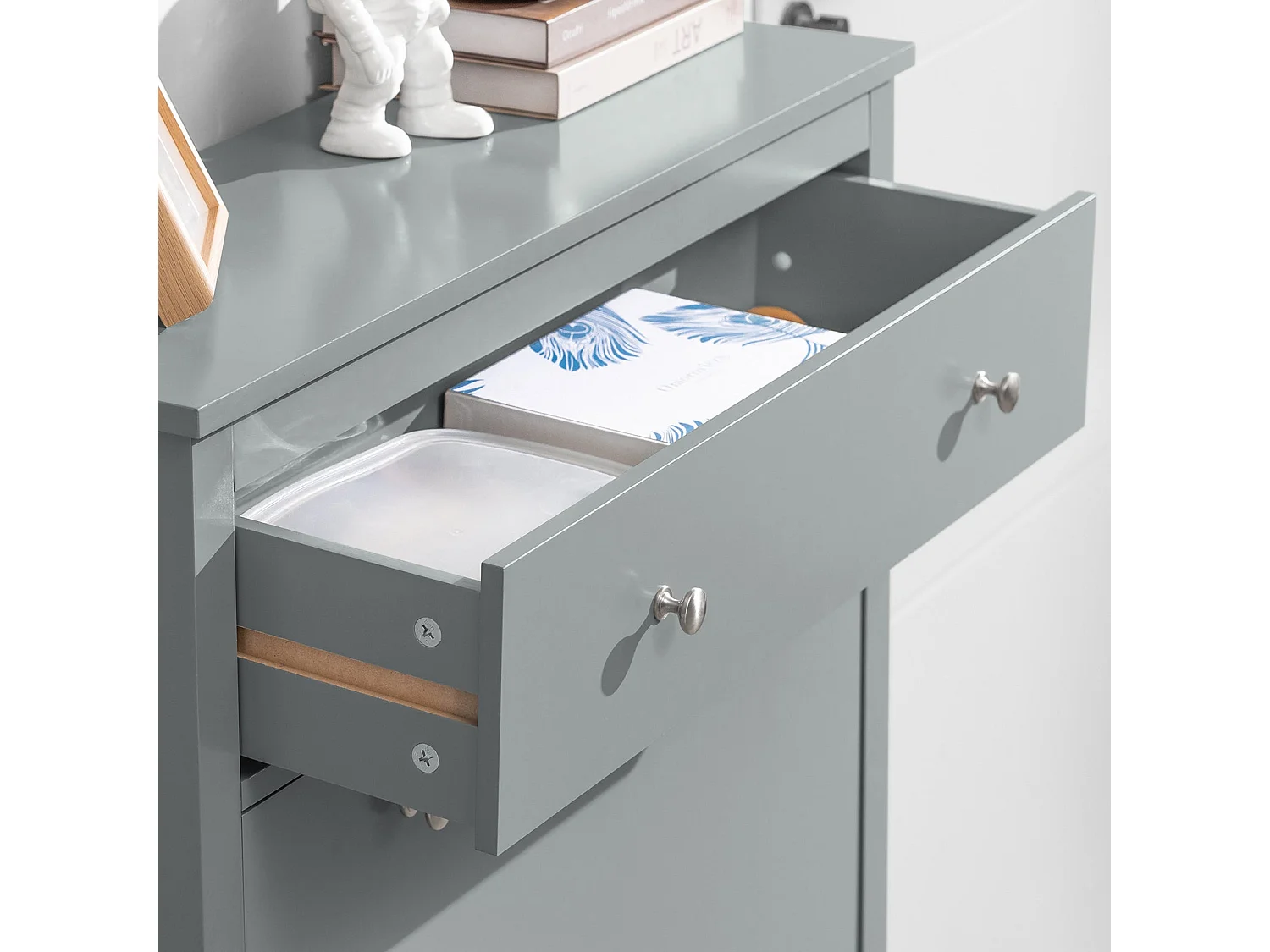 Półka na ścianę z 3 koszami FHK19-W