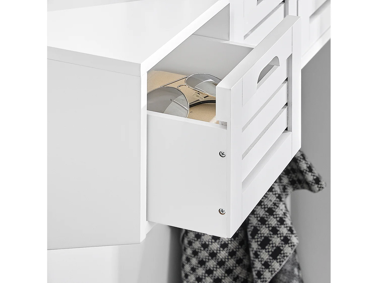 Meuble de Rangement à Chaussures Armoire à Chaussures Commode à Chaussures 2 abattants, FSR89-HG