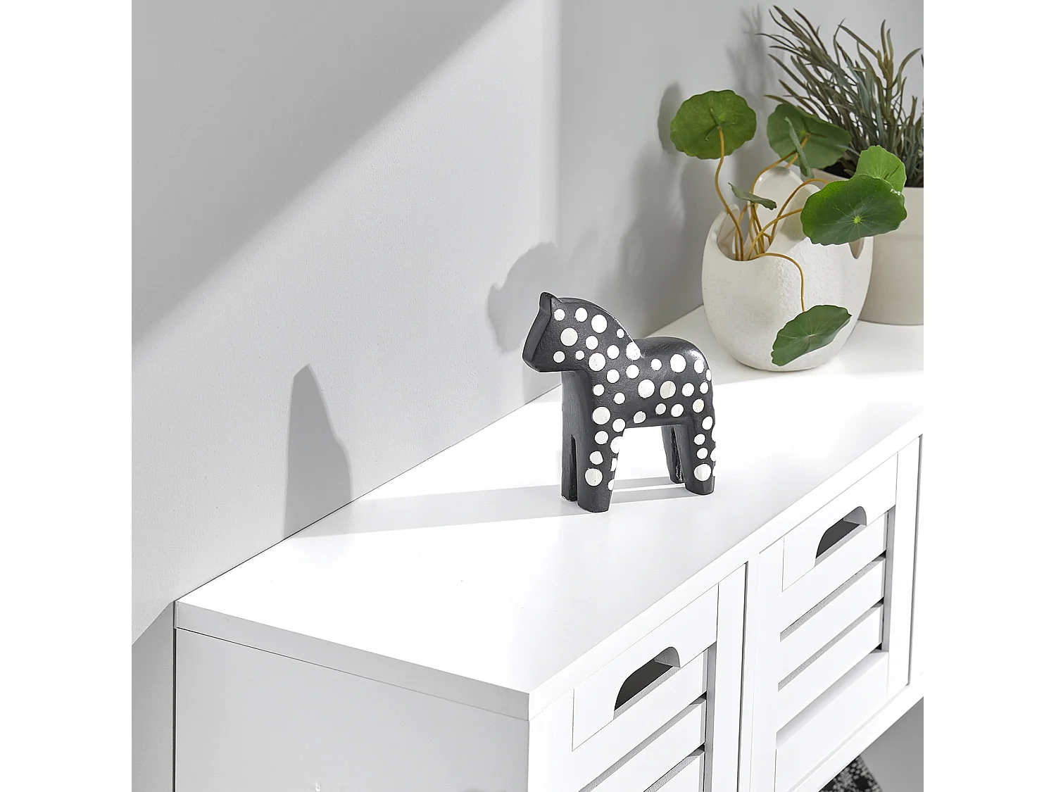 Meuble de Rangement à Chaussures Armoire à Chaussures Commode à Chaussures 2 abattants, FSR89-HG