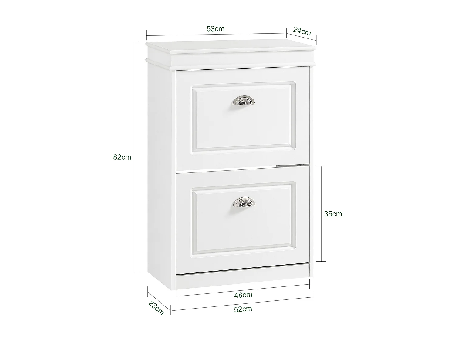 Szafka na buty z 2 drzwiami FSR78-W