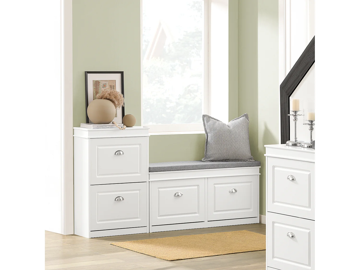 Szafka na buty z 2 drzwiami FSR78-W