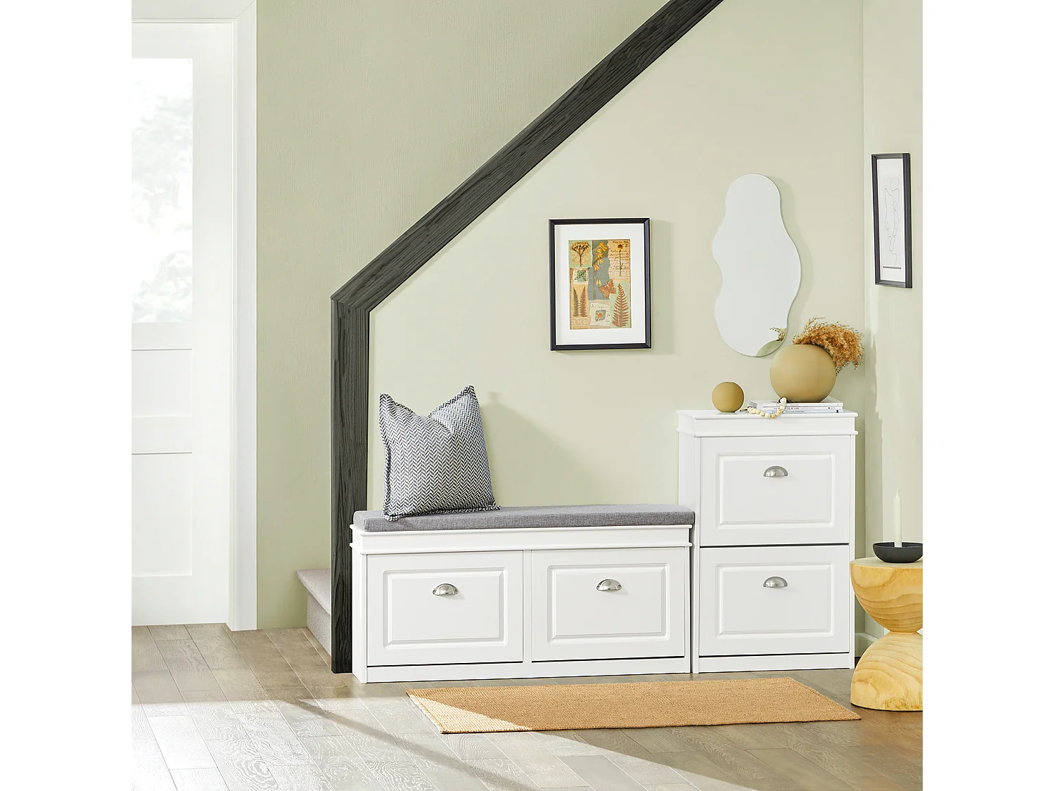 Szafka na buty z 2 drzwiami FSR78-W