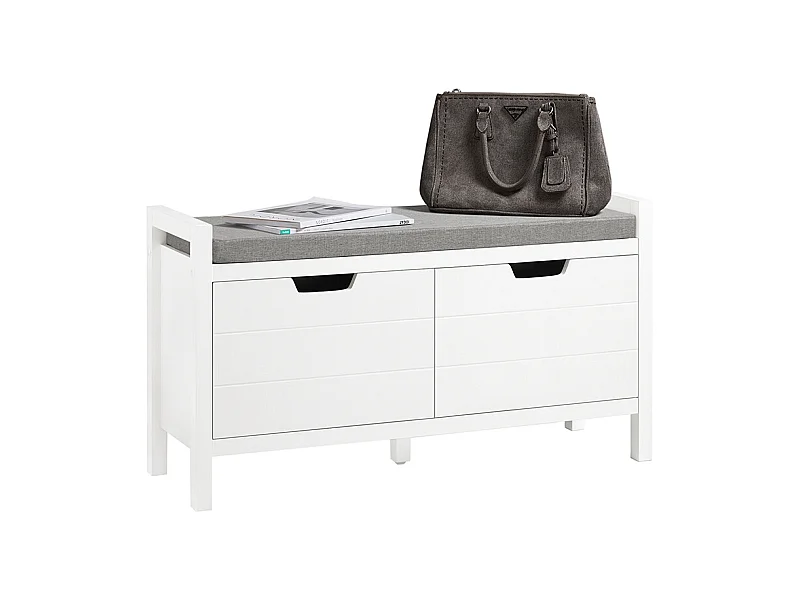 Sitzbank FSR63-W 91 x 50 x 30 cm Weiß