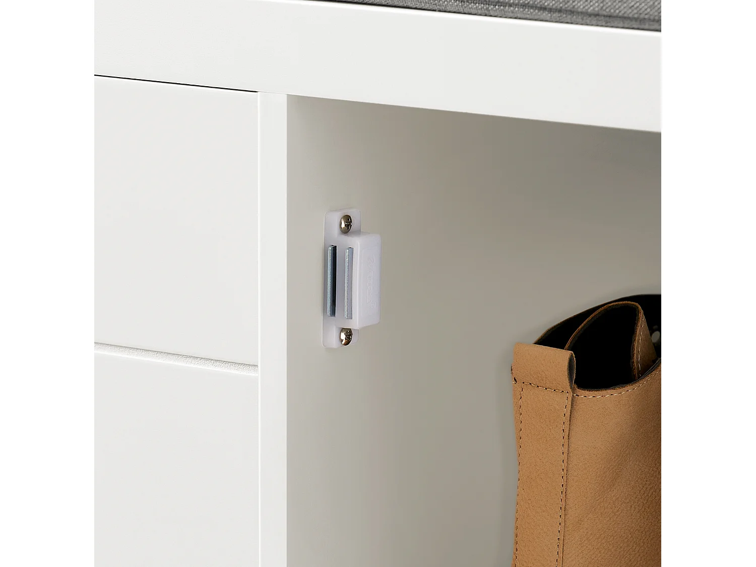 Zapatero Banco con 2 Puertas para Guardar y Ordenar Zapatero Blanco FSR63-II-W SoBuy ES