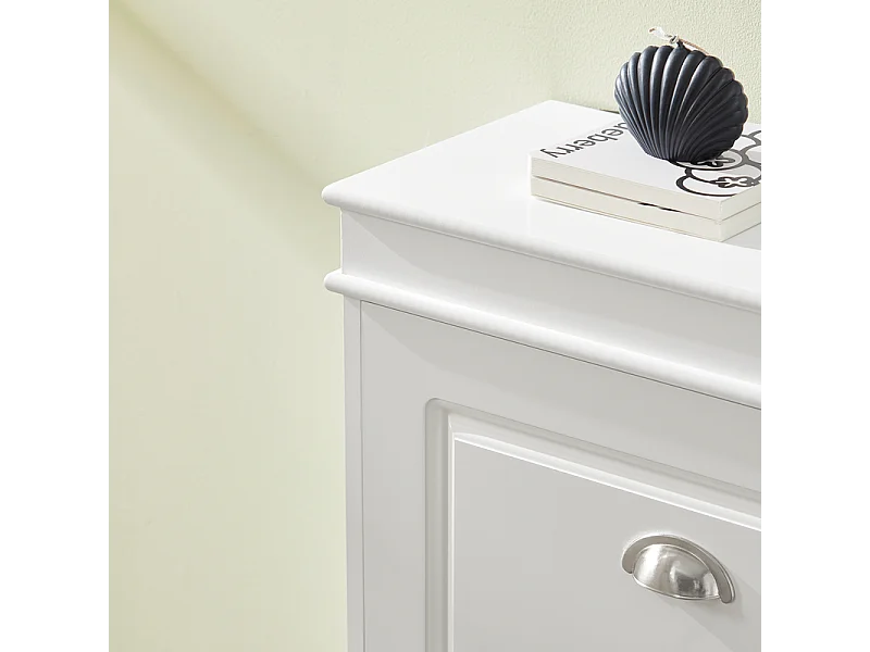 Meuble de Rangement à Chaussures Armoire à Chaussures Commode à Chaussures 3 abattants, FSR94-W