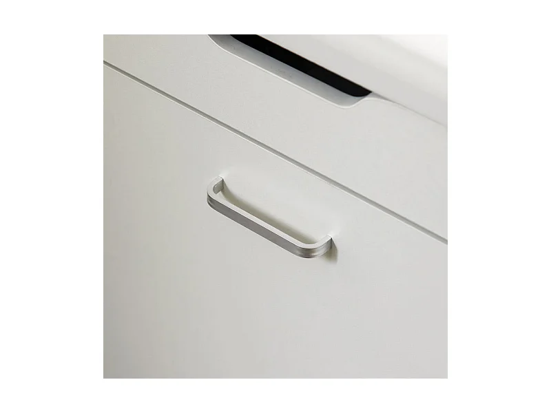 Ławka na buty z siedziskiem i pojemnik Biały FSR95-W