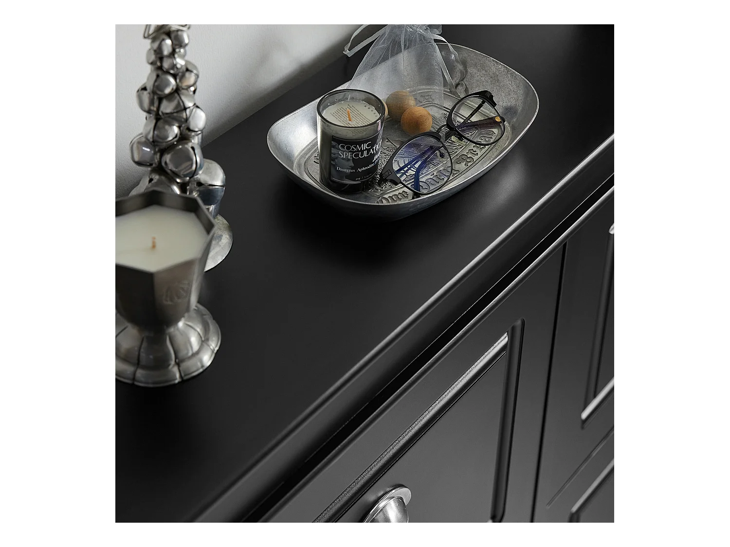 Schuhschrank FSR79-SCH 105 x 82 x 24 cm Schwarz