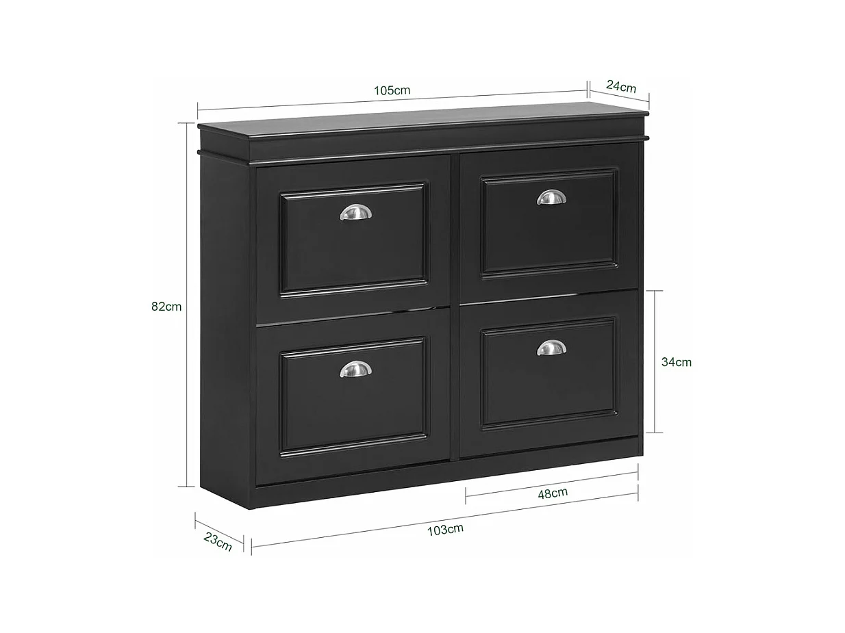 Szafka na buty z 4 drzwiami FSR79-SCH