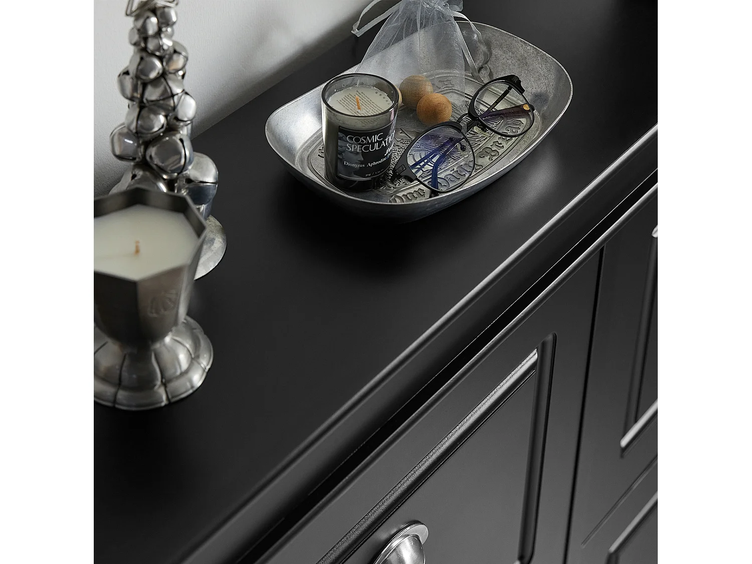 Meuble de Rangement à Chaussures Armoire à Chaussures Commode à Chaussures 4 abattants, FSR79-SCH