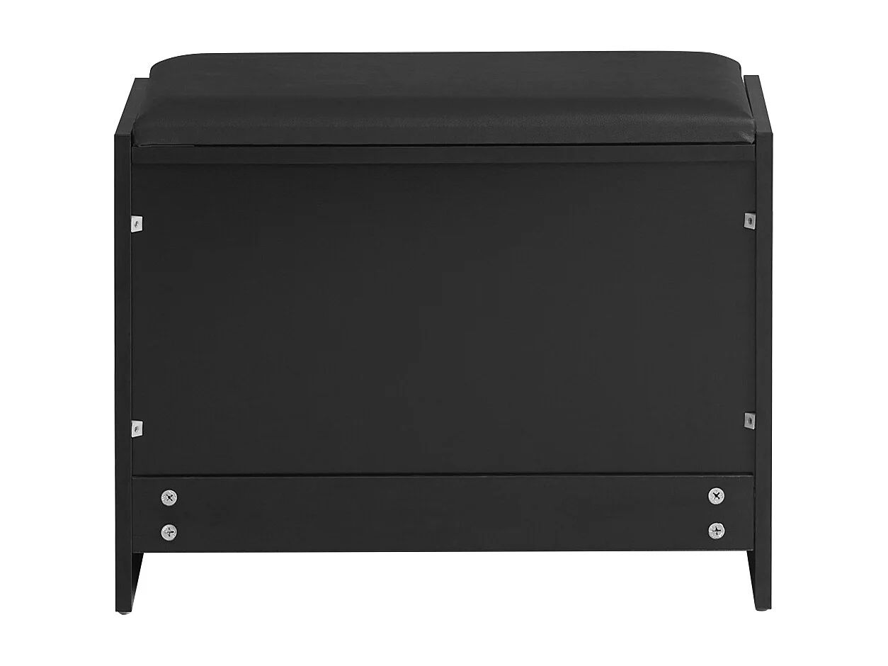 Banc Armoire À Chaussures 1 Abattant Avec Coussin Meuble D’entrée Coffre, Fsr16-sch