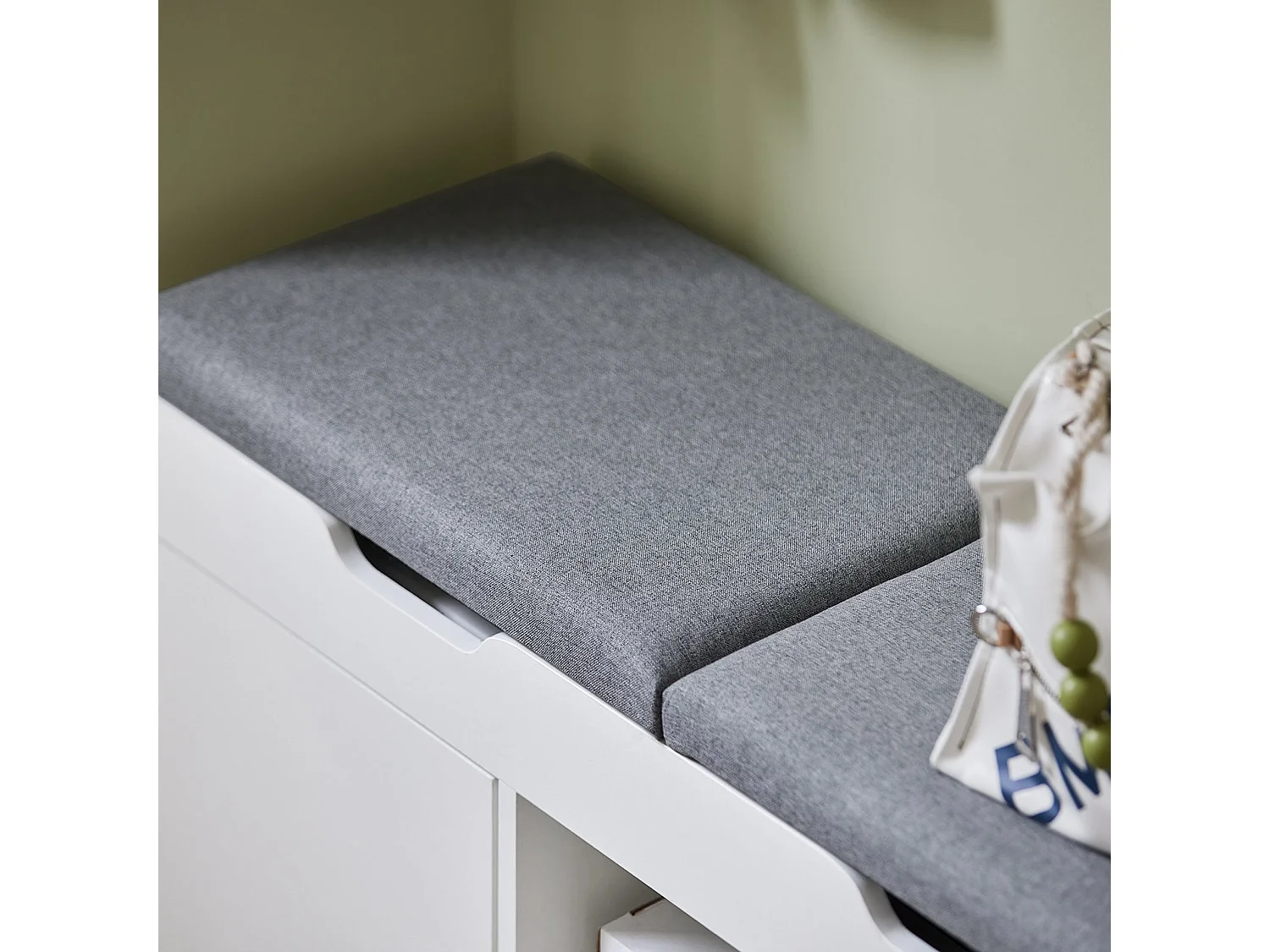 Banc À Chaussures Meuble Entrée Meuble Chaussures Commode À Chaussures Coussin Rembourré, Fsr96-w