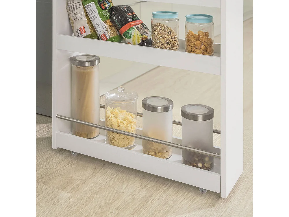 Carrellino Salvaspazio CarrelloPortaoggetti Bianco NSR01-W SoBuy