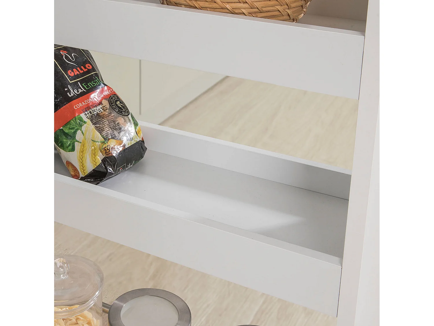 Carrellino Salvaspazio CarrelloPortaoggetti Bianco NSR01-W SoBuy