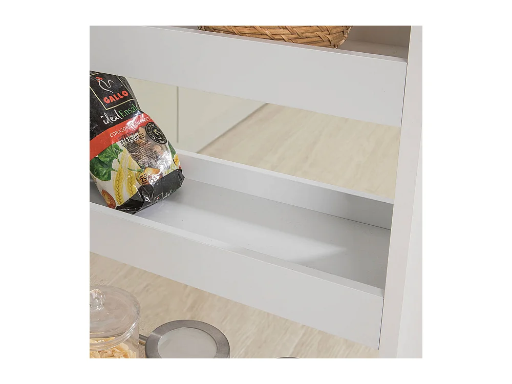 Chariot de Service Étagère roulettes roulettes 4 Étages Blanc de SoBuy NSR01-W SoBuy