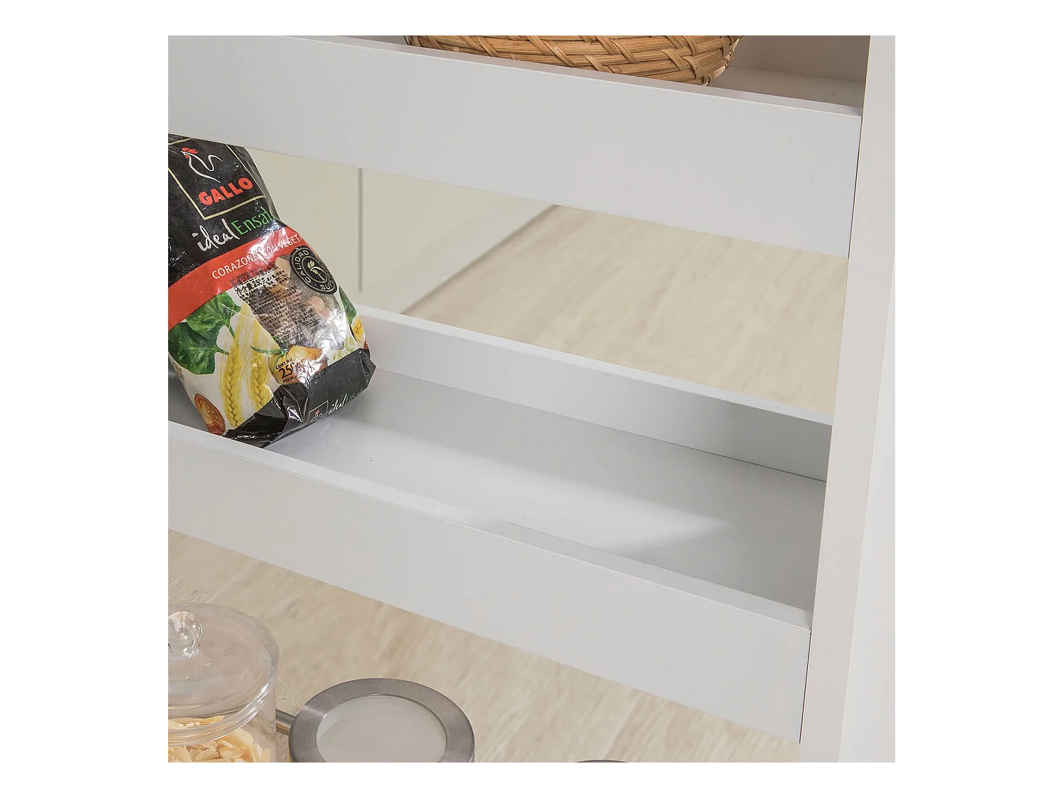 Chariot de Service Étagère roulettes roulettes 4 Étages Blanc de SoBuy NSR01-W SoBuy