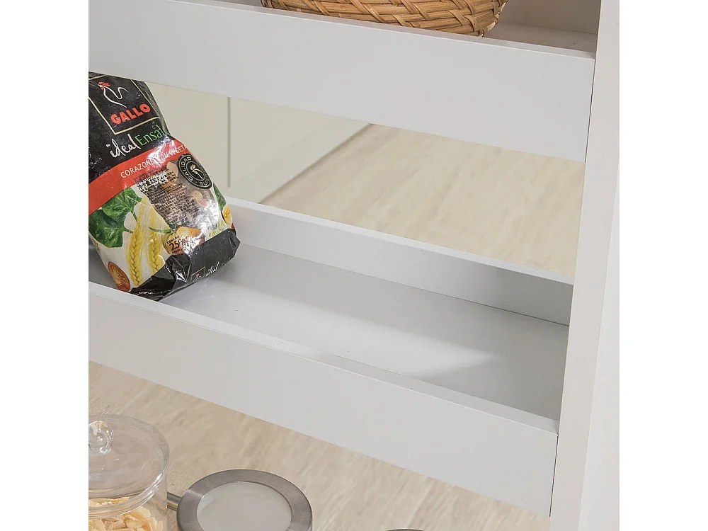 Chariot de Service Étagère roulettes roulettes 4 Étages Blanc de SoBuy NSR01-W SoBuy