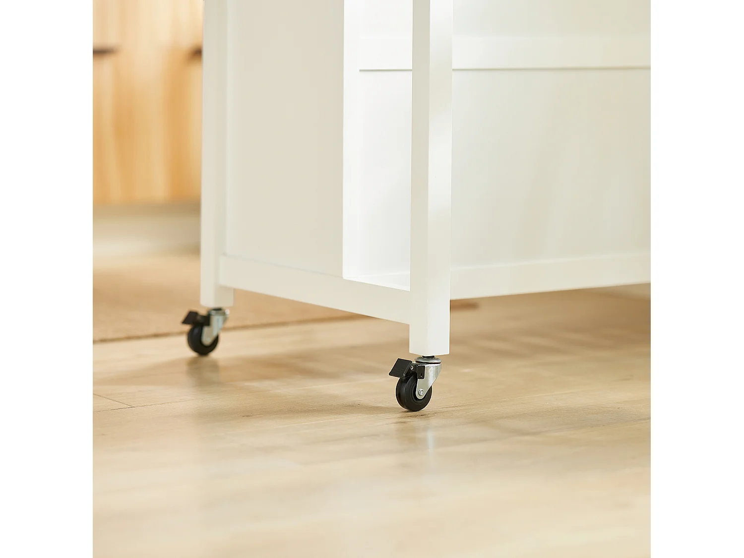 SoBuy armário de cozinha, carrinho de cozinha, carrinho de cozinha com rodas FKW74-WN