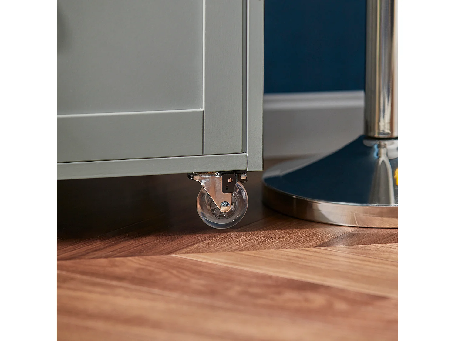 Desserte Chariot de Cuisine de Service Roulant, Meuble Armoire de Rangement cusine, FKW45-HG