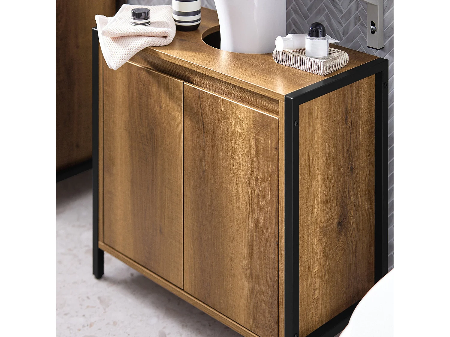 SoBuy Isola cucina Mobile da cucina autoportante Credenza Tavolo da bar design industriale 170x60x89cm KNL01-F