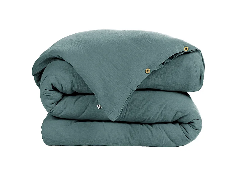 OUREA - Housse de Couette 140x200cm Gaze de Coton Canard