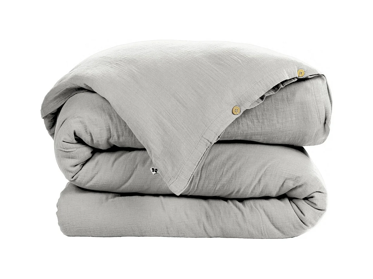 OUREA - Housse de Couette 240x220cm Gaze de Coton Nuage