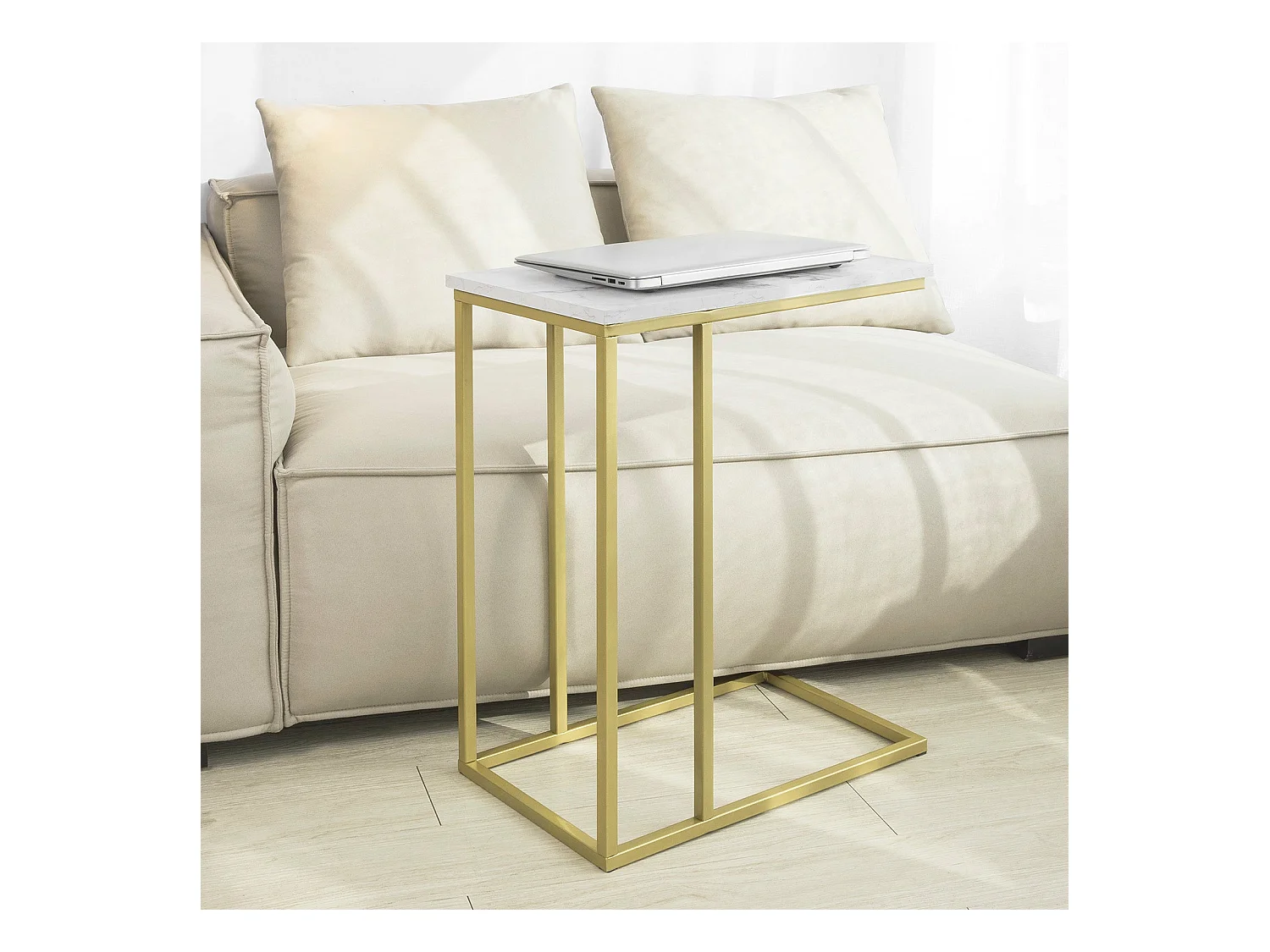 Mesa Auxiliar para sofá Consola Mesita de Noche Mesa para portátil FBT87-G SoBuy ES