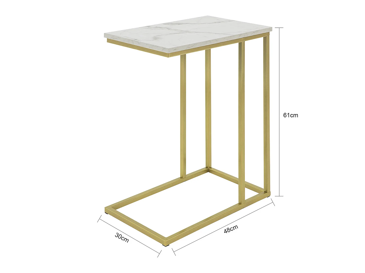Mesa Auxiliar para sofá Consola Mesita de Noche Mesa para portátil FBT87-G SoBuy ES