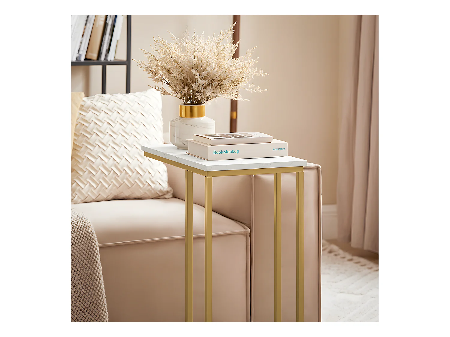 Mesa Auxiliar para sofá Consola Mesita de Noche Mesa para portátil FBT87-G SoBuy ES