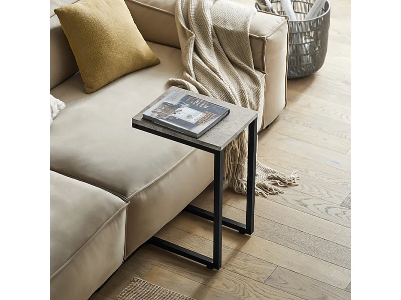 Table D’appoint Moderne Table Basse Bout De Canapé À Café Gris Clair, Fbt44-hg