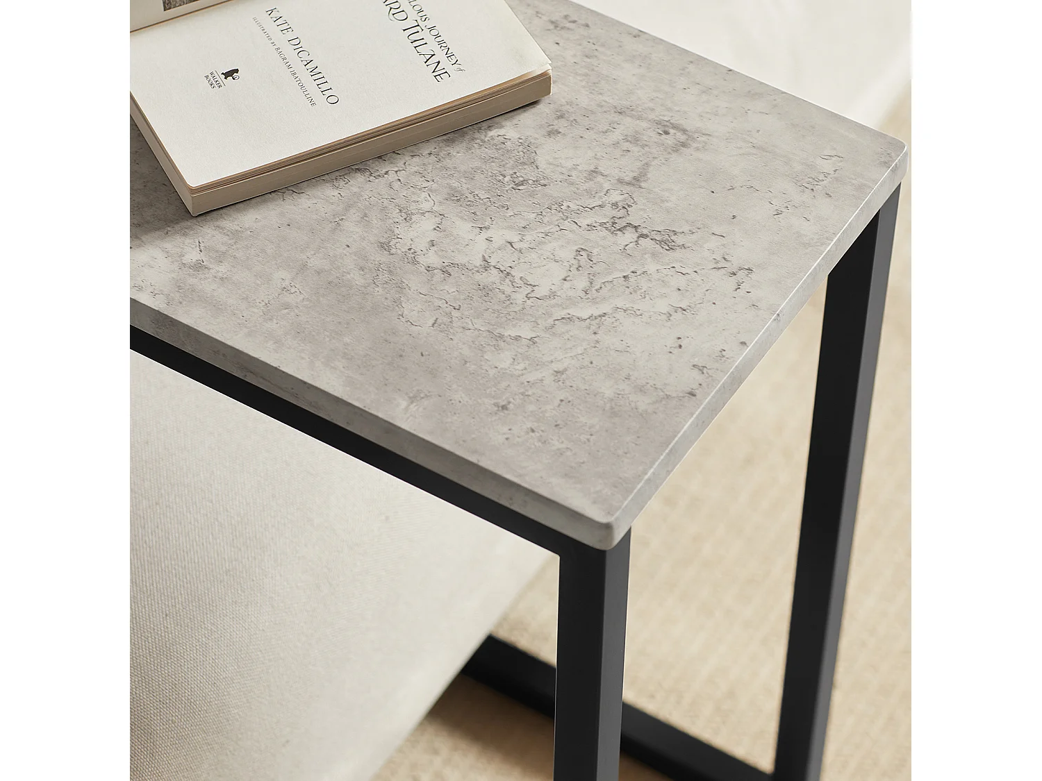 Table D’appoint Moderne Table Basse Bout De Canapé À Café Gris Clair, Fbt44-hg