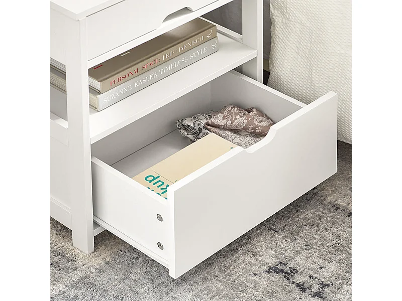 Nachttisch FRG258-W 45 x 55 x 38 cm Weiß