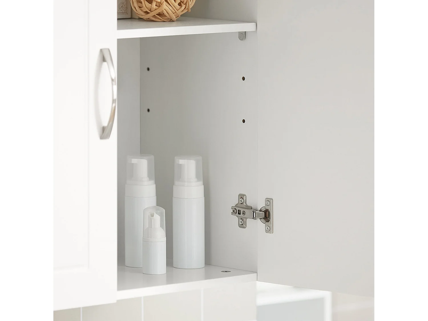 Mueble de Pared de Pared,Armario Suspendido con 2 Puertas,Blanco,L60 x H 60 cm,FRG231-W SoBuy ES