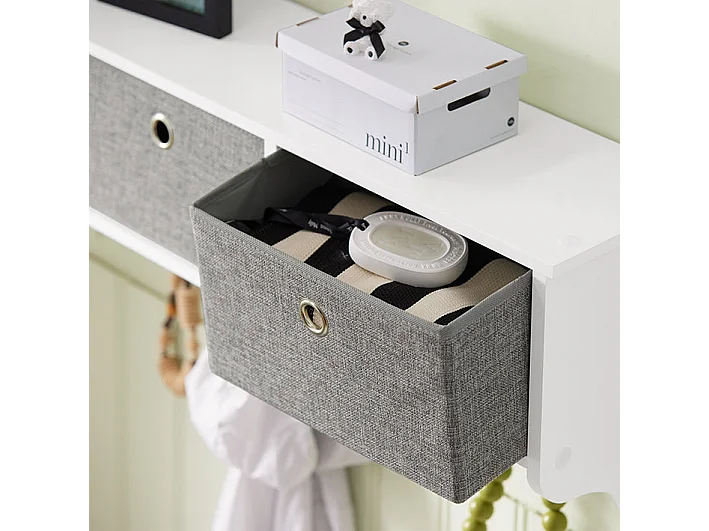 Wisząca 3 szuflady i 5 haczykami szafka ścienna FRG282-W