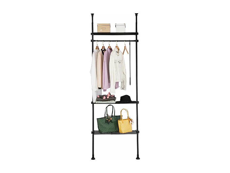 SoBuy armário, armário aberto, armário de canto KLS07-SCH