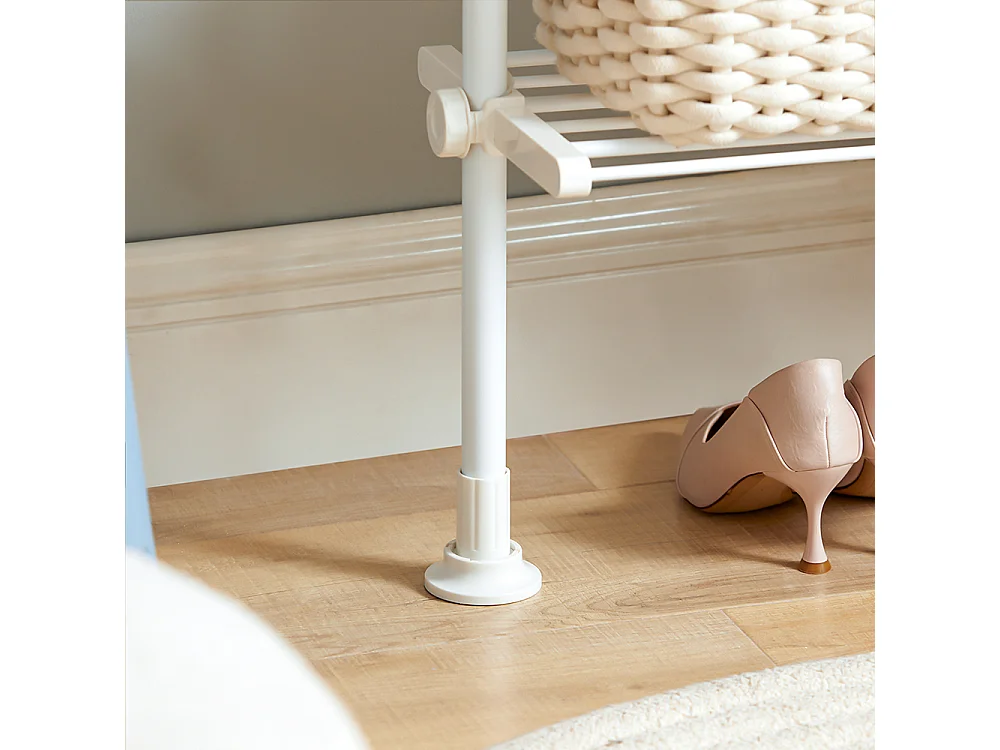 Télescopique Porte-vêtements Système De Penderie Télescopique L (52-80) X H (233-300) Cm, Kls07-w