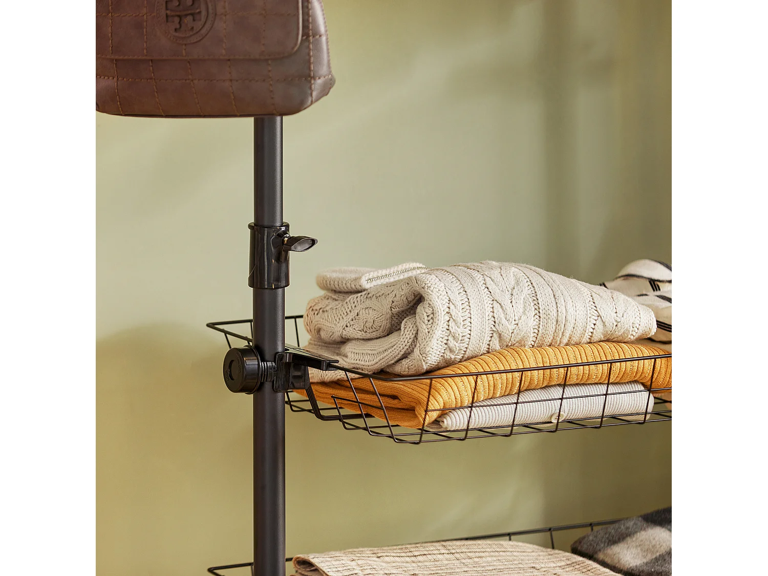 Teleskop Garderoben System FRG34-SCH  198 x 285 x 27 cm cm Schwarz