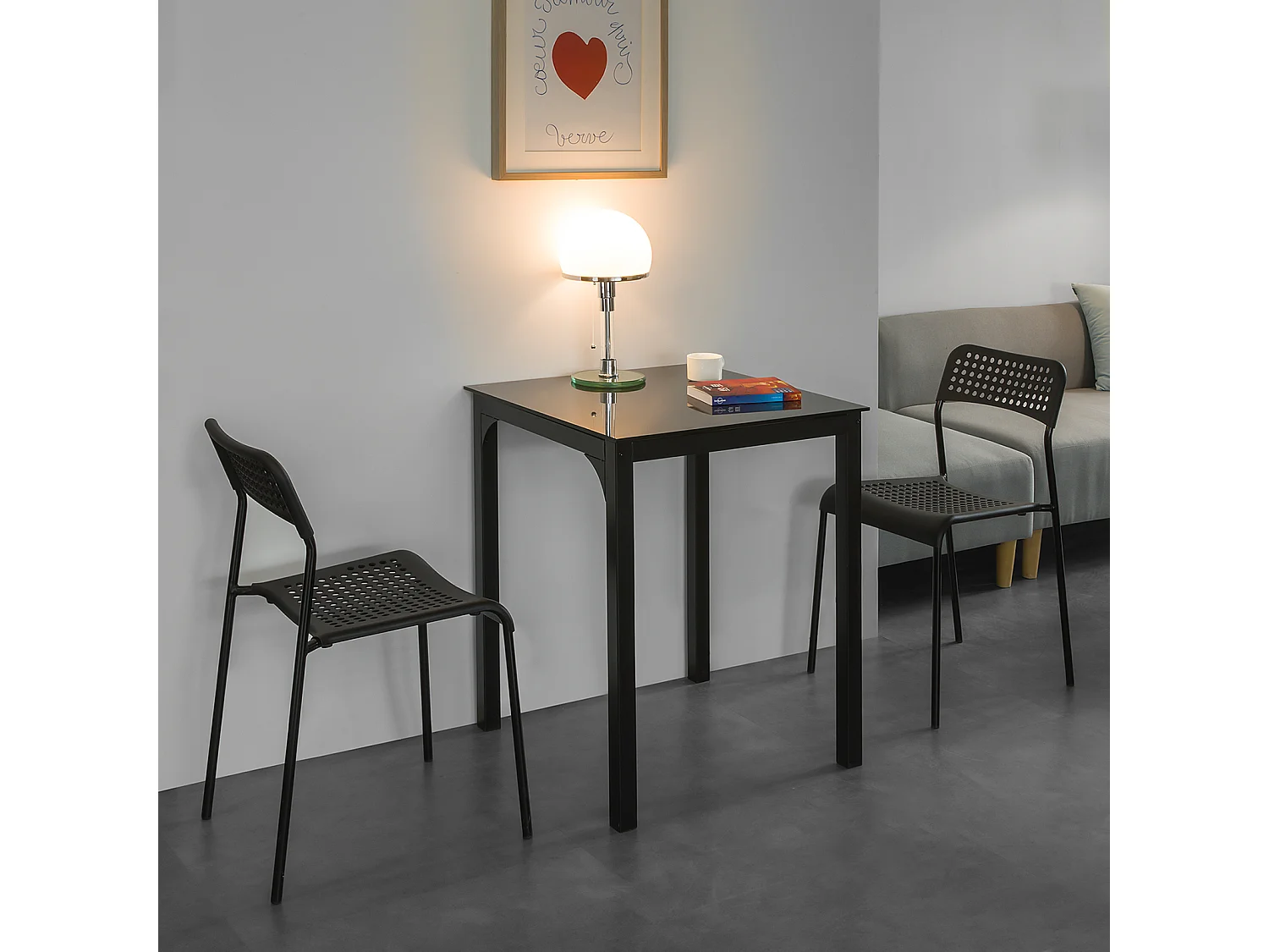 Wysoki obiadowy stół barowy OGT38-K-SCH