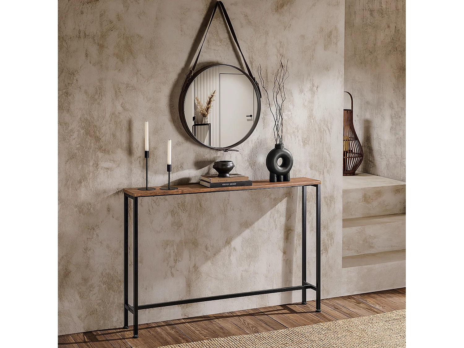 SoBuy Complexo de console, consola, Consola de entrada FSB19-XL-N