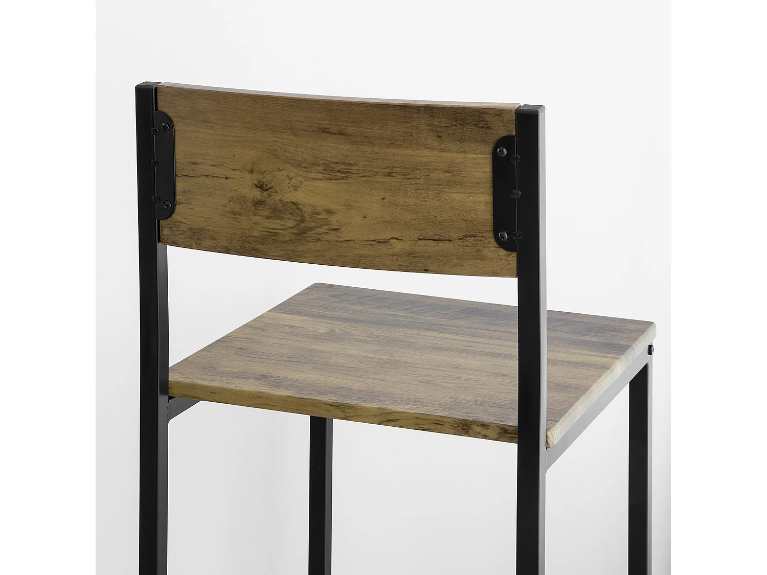 Ensemble Table de Bar + 2 Chaises de Bar Table Mange-Debout Table Haute Cuisine Set, OGT27-N