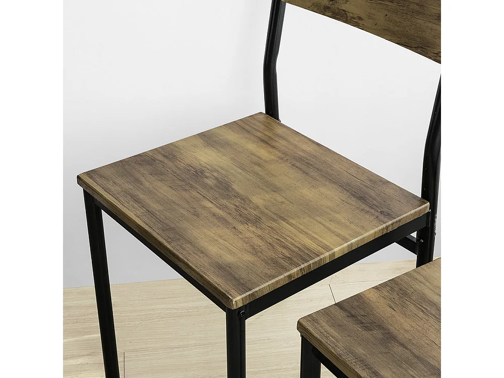 Set de 1 Mesa y 4 Sillas de Restaurante Sala Cocina Comedor OGT28-N+FST72x4 SoBuy ES