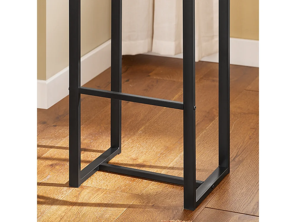 SoBuy Set 5 Pezzi Tavolo con 4 sgabelli Mobile Bar per casa Stile Industriale L100*P60*A96cm Legno OGT15-N