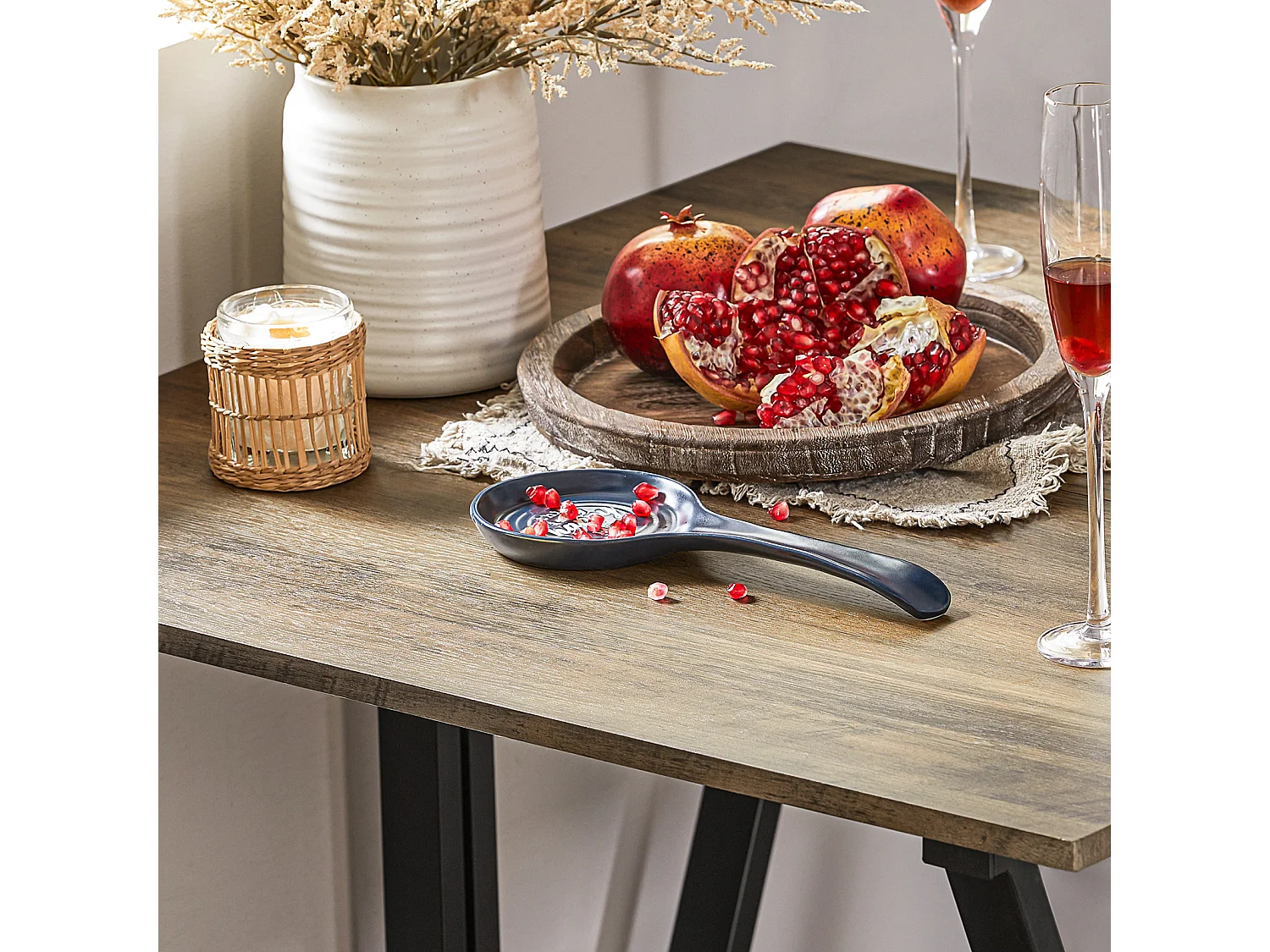 Set De 1 Table + 2 Tabourets Table Mange-debout Table Haute Cuisine, Ogt10-hg