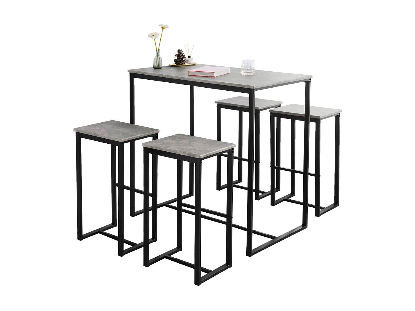FWT100-SCH Design Bartafel, Eettafel, Keukentafel, Bistrotafel m