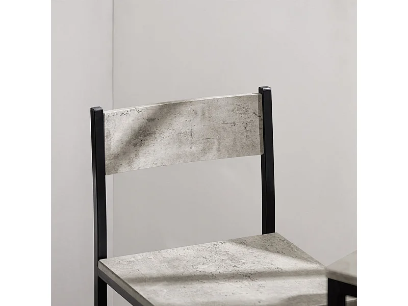 Ensemble Table De Bar + 2 Chaises Set De 1 Table + 2 Tabouret Haut De Bar Table Haute, Ogt03-hg