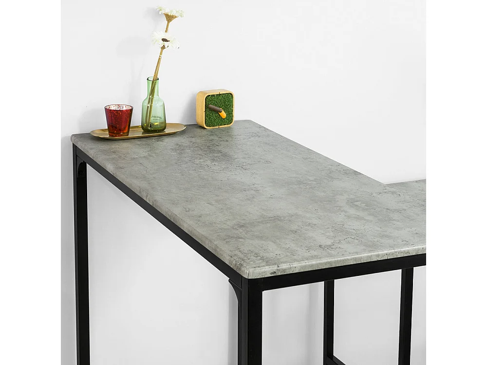 Set De 1 Table + 4 Chaises Ensemble Table De Bar,  Ogt14-hg