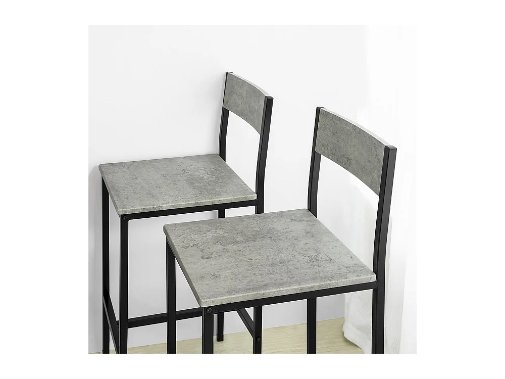 SoBuy Set 5 Pezzi Tavolo con 4 sedie Alto, Set di mobili da Balcone,OGT14-HG