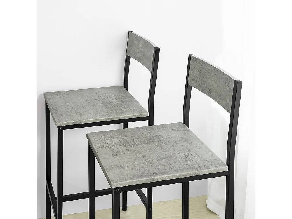 Set De 1 Table + 4 Chaises Ensemble Table De Bar,  Ogt14-hg