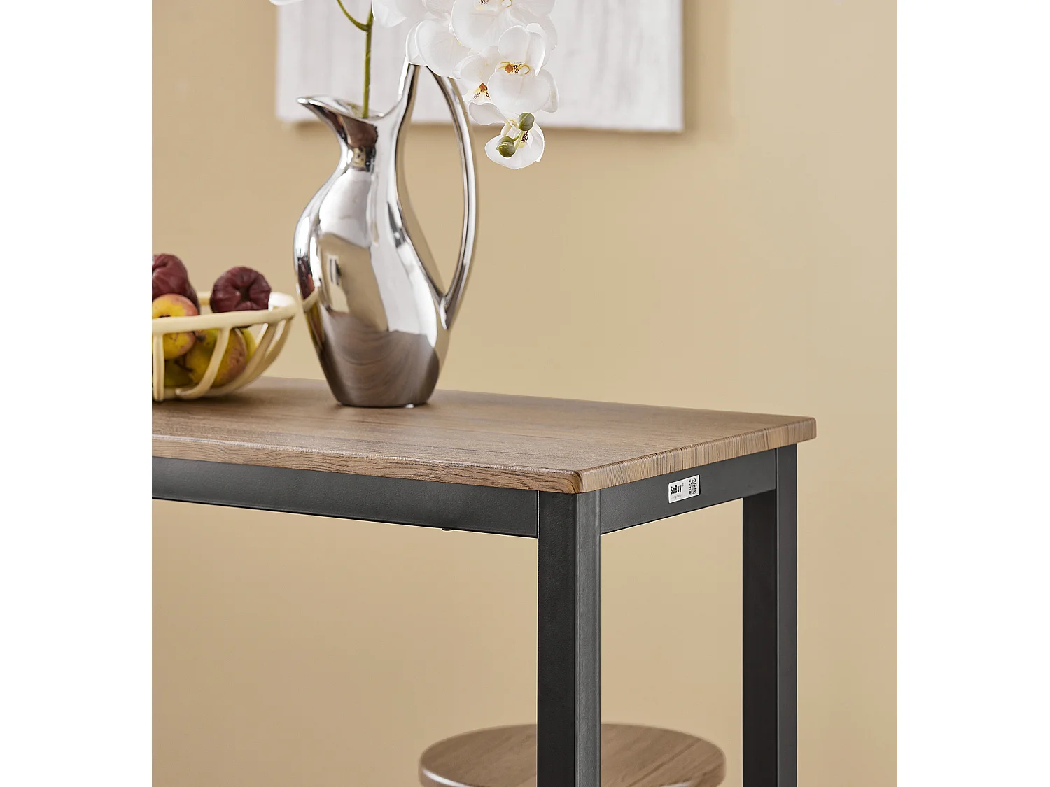 Juegos de Muebles Altas 1 Comedor Mesa Alta y 4 Taburetes de Bar OGT22-SCH SoBuy ES